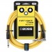 Boss 10ft Angled/Straight Instrument Cable - Yellow