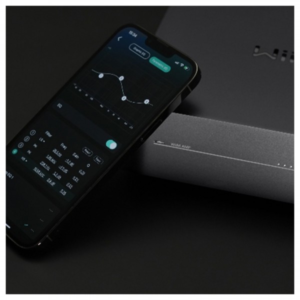 WiiM Amp Streaming Amplifier, Space Grey  -app and amp  
