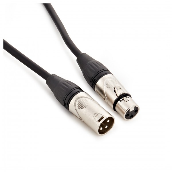 XLR Male - XLR Female Lead 5m Black