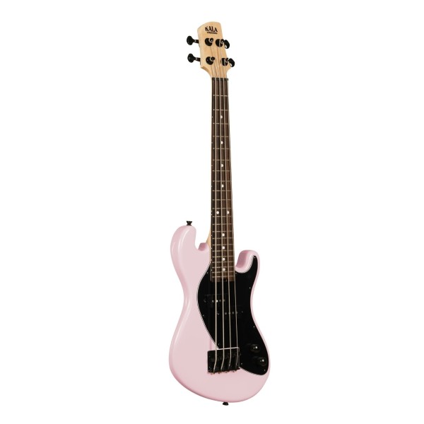Kala U-Bass Solid Body Fretted, Light Pink