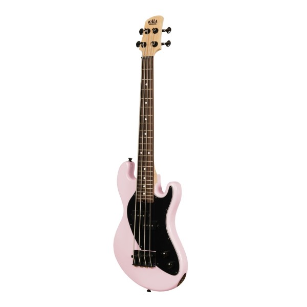 Kala U-Bass Solid Body Fretted, Light Pink