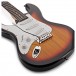 LA Left Handed Electric Guitar by Gear4music, Sunburst