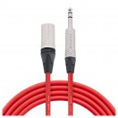 Studiospares Pro Neutrik XLR Male - Balanced Jack Mogami Cable, 1m Red