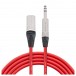 Studiospares Pro Neutrik XLR Male - Balanced Jack Mogami Cable, 1m Red