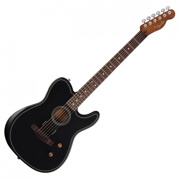 Fender Acoustasonic Standard Telecaster, Black front