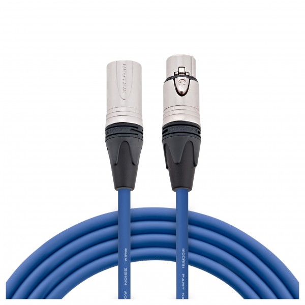 Pro Neutrik XLR Mogami Cable 30cm Blue by Studiospares