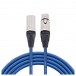 Studiospares Pro Neutrik XLR Mogami Cable, 30cm Blue