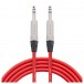 Studiospares Pro Neutrik Balanced / Stereo Jack Mogami Cable, 60cm Red