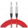 Studiospares Pro Neutrik Balanced / Stereo Jack Mogami Cable, 2.5m Red