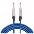 Studiospares Pro Neutrik Balanced / Stereo Jack Mogami Cable, 1m Blue