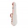 Gewa Polycarbonate Shaped Violin Case, White and Orange