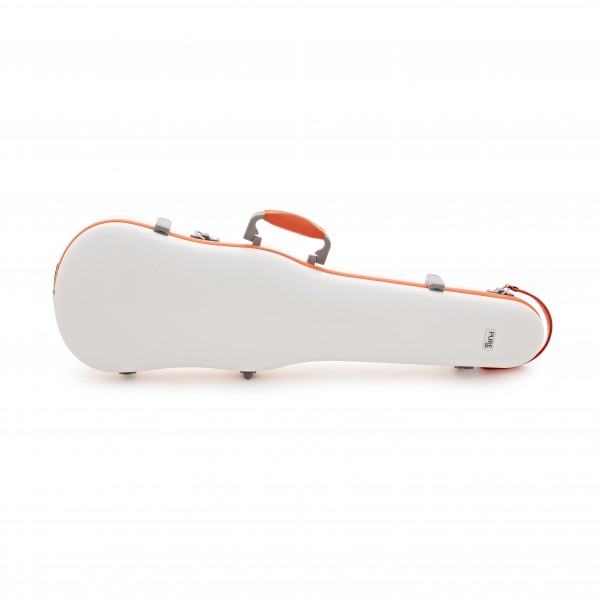 Gewa Polycarbonate Shaped Violin Case, White and Orange