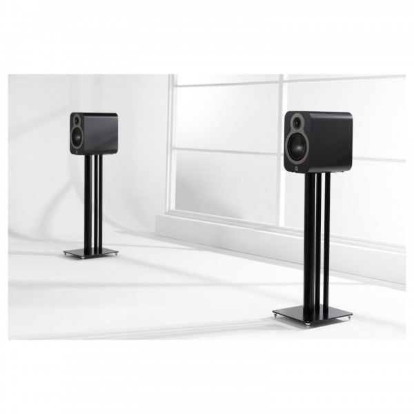 WiiM Amp, Space Grey & Q Acoustics 3020c Speakers, Black Hi-Fi Bundle - lfestyle 3020