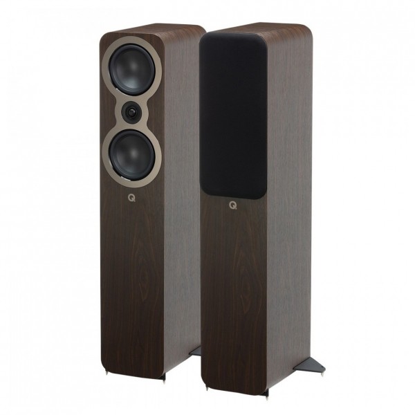 Q Acoustics 3050c Bookshelf Speakers (Pair), Walnut