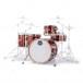 Mapex Mars Birch 22'' 5pc Crossover Shell Pack, Blood Orange Sparkle