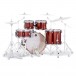 Mapex Mars Birch 22'' 5pc Shell Pack, Blood Orange Sparkle