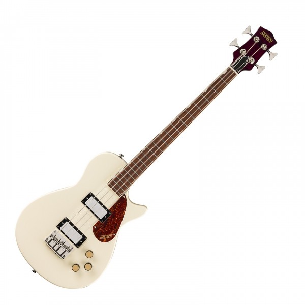 Gretsch Streamliner Jet Club Bass Single-Cut, Laurel Fingerboard, Vintage White - Front