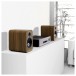 Q Acoustics 3010c Bookshelf Speakers (Pair), Pin Oak - Lifestyle Image, Stereo Hi-Fi System