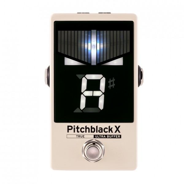 Korg Pitchblack X Chromatic Pedal Tuner, Cream - Top