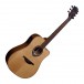 Lag Hyvibe 10 Dreadnought Acoustic Smart Guitar, Natural Satin