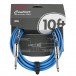 Fender Contour 10' Cable, Lake Placid Blue