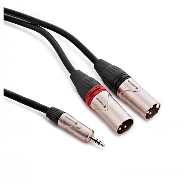 Stereo Mini Jack to 2x XLR Male 3m