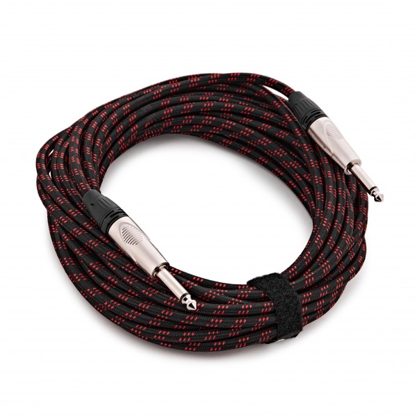 Guitar Lead Straight 10m Cloth by Studiospares