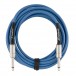 Fender Contour 15' Cable, Lake Placid Blue 