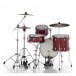 Pearl Midtown 4pc Compact Set With Hardware & Bags, Matte Red