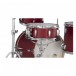 Pearl Midtown 4pc Compact Set With Hardware & Bags, Matte Red