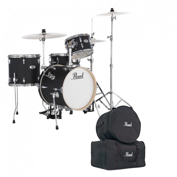 Pearl Midtown 4pc Compact Set With Hardware & Bags, Matte Black