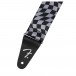 Fender Wavy Checkerboard Polyester Strap, Gray - End