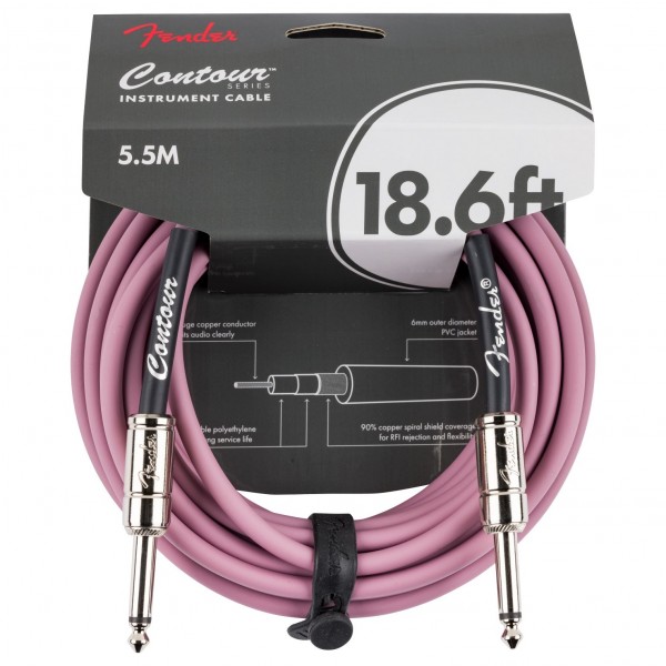 Fender Contour 18.6' Cable, Burgundy Mist front