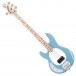 Sterling Stingray Ray4 Bass Left Handed, Chopper Blue front