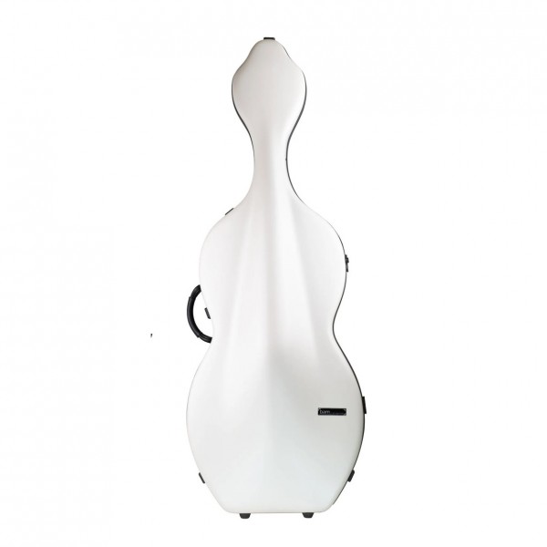 BAM 1003XL BonBon Hightech Cello Case With Wheels, White & Brown -Main