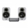 WiiM Amp, Space Grey & Q Acoustics 3020c Speakers, White Hi-Fi Bundle