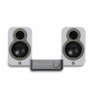 WiiM Amp, Space Grey & Q Acoustics 3010c Speakers, White Hi-Fi Bundle