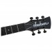 Jackson JS Series Surfcaster JS22 HT, Gloss Black - Headstock, Front