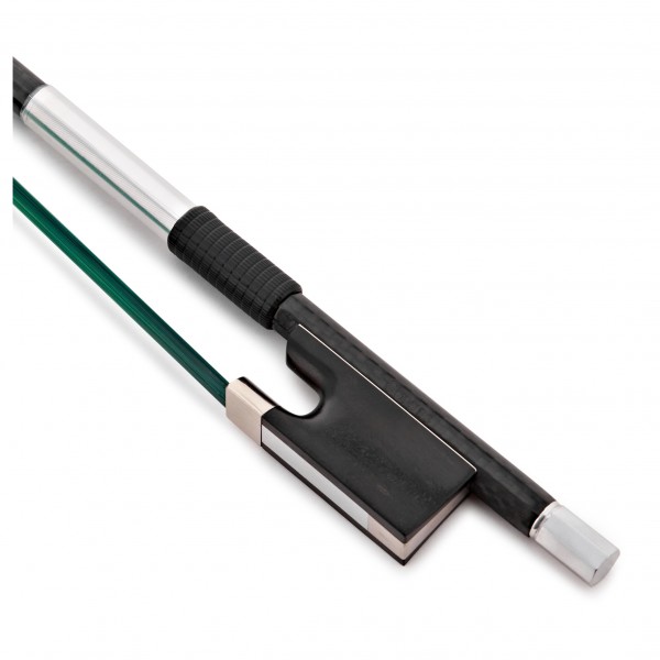Coruss Carbon Violin Bow, 1/2, Green Hair