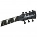 Jackson X Series Surfcaster SF HT7, Metallic Black - Headstock, Front