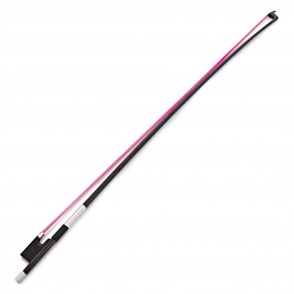 Coruss Carbon Violin Bow, 1/4, Pink Hair
