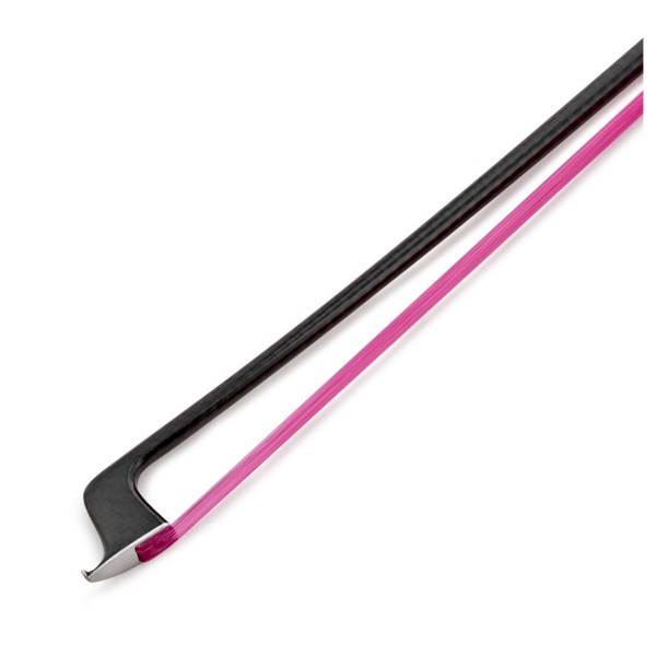 Coruss Carbon Violin Bow, 1/4, Pink Hair