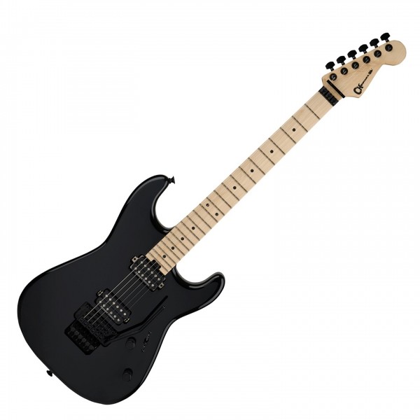 Charvel Pro-Mod San Dimas Style 1 HH FR MPL, Gloss Black - Front