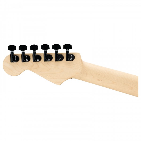 Charvel Pro-Mod San Dimas Style 1 HH FR MPL, Gloss Black - Headstock, Back