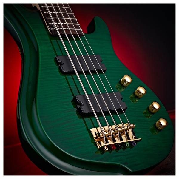 G4M 878 5 String Bass Guitar, Teal