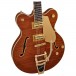 Gretsch Electromatic LTD Flame Okoume Broadkaster Double-Cut with Bigsby RW, Roundup Orange body 