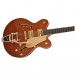 Gretsch Electromatic LTD Flame Okoume Broadkaster Double-Cut with Bigsby RW, Roundup Orange body 