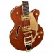 Gretsch Electromatic LTD Flame Okoume Broadkaster Jr. Single -Cut with Bigsby, Roundup Orange body 