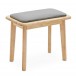 Contemporary Piano Stool by Gear4music, Light Oak