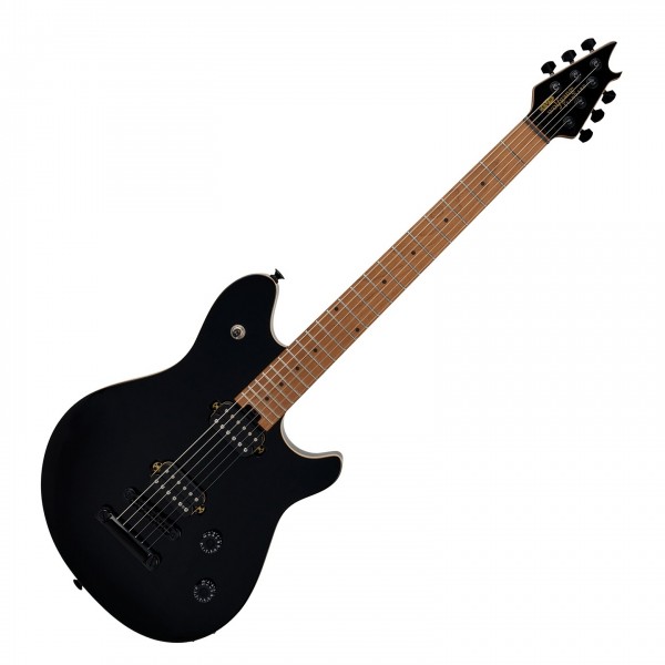 EVH Wolfgang Standard T.O.M., Baked Maple Fingerboard, Gloss Black - Front